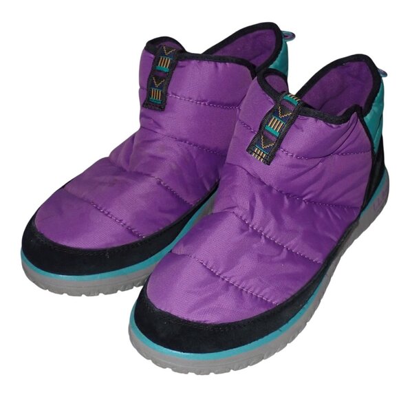 L.L. Bean Mens Mountain Classic Quilted Booties Purple‎  8 Slip On Bootie - Picture 1 of 6